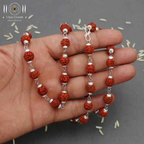 Rudraksh mala red beads