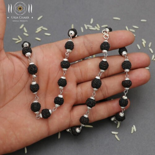 Rudraksh mala black beads